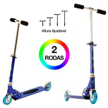 Imagem de Patinete Scooter Thor Infantil Meninos Azul de Alumínio  - DM Radical