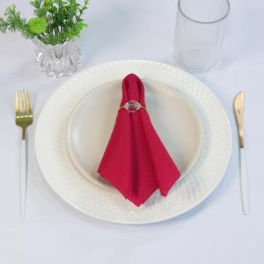 Imagem de Kit 8 Peças Guardanapo Basic Tecido Oxford 35cm x 35cm (Vermelho)