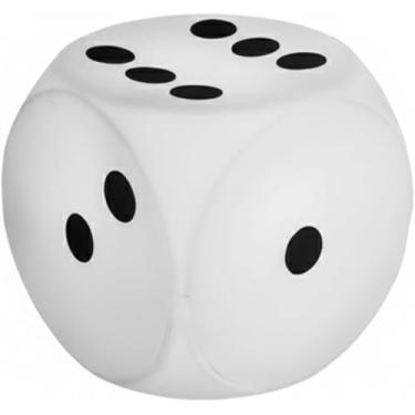 Imagem de Luminária Dado Fun Light 21x21x21cm | Abajur de Mesa Cubo Decorativo Bivolt | Polietileno Resistente | Ideal para Gamers, Quartos e Salas de Leitura