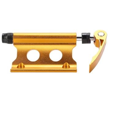 Imagem de Luocute Suporte de Garfo de Bicicleta, Bloco de Garfo de Liga de Alumínio de Liberação Rápida Universal para Veículos de Reboque de Caminhão, Com Construção Robusta para Bicicletas de (Ouro)