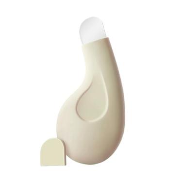 Imagem de Ferramenta de remoção de cravos para limpeza profunda/raspador facial de silicone com tampa/lâmina de aço inoxidável/limpeza facial, removedor de cabeça preta para rosto