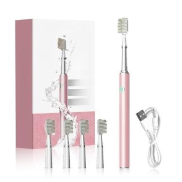 Imagem de Escova de Dente Elétrica E-Tecnologia Ultrassônica Limpeza Antibacteriana(Rosa[3 Modos Escovação])