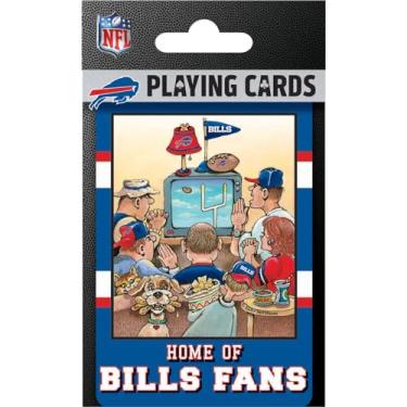 Imagem de Masterpieces Buffalo Bills Fan Deck Playing Cards - Officially Licensed NFL, 54 Cards - Adult