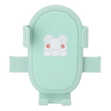 Imagem de RiToEasysports Suporte de Telefone de Bicicleta, Suporte de Telefone Bonito de Desenho Animado Em Pvc Sapo Verde Com Braçadeira de Montagem de Guiador para Scooter Elétrica