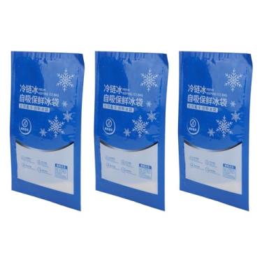 Imagem de Generic Pacote de Gelo Mais Frio, Sacos de Gelo Reutilizáveis ​​portáteis à Prova de Vazamento, Profissionais 60 Peças para Lancheiras para Pesca (300ML)