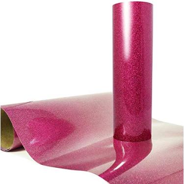 Imagem de VViViD Película de transferência de calor V2 Pro Hyper Pink Glitter HTV 25 cm x 1,8 m