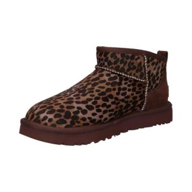 Imagem de UGG Bota feminina clássica ultra mini estilo Cáspio, Cedro Queimado, 36