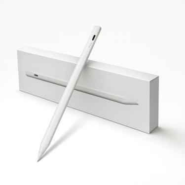 Imagem de Caneta Digital Universal Ponta Fina, Branco, Para Tablets e Smartphones