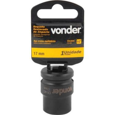 Imagem de Soquete Sextavado de Impacto Encaixe 1/2" 17mm Vonder