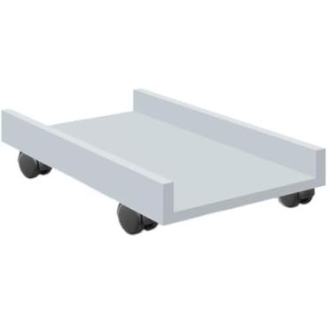 Imagem de Suporte De Gabinete Computador Cpu Com Rodas Em Mdf(Suporte 2,Branco)