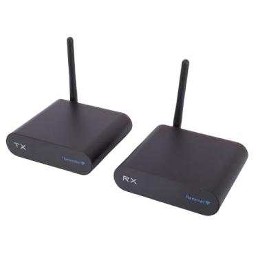 Imagem de VBESTLIFE Remetente AV Sem Fio, 8 Canais 2,4 GHz 300 M Receptor Transmissor de Longo Alcance, Anti-interferência, para TV PC Estéreo PAL NTSC Transmissão de áudio e Vídeo (plugue americano)
