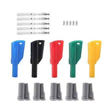 Imagem de Fafeicy 70pcs P3005B 1000V 10A Plugues de Banana de Segurança para Teste de Conectores de Multímetro para Fios Elétricos e Equipamentos