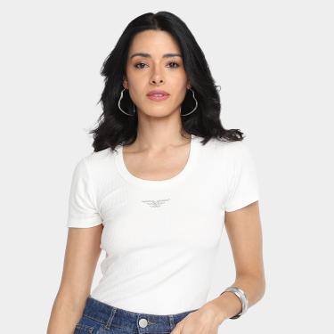 Imagem de Camiseta Baby Look Ellus Canelada Hotfix Feminina-Feminino