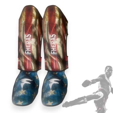 Imagem de Protetor De Canela Fheras Muay Thai, Kick Boxer Gladiador-Unissex