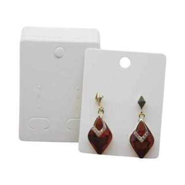 Imagem de Cartões De Embalagem Para Brincos Em Papel Kraft 100PCS 5x6.5cm 5x7cm 