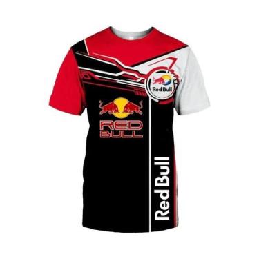 Imagem de Camiseta De Manga Curta Red Bull Racing Masculina 2025 Nova Moda Para 
