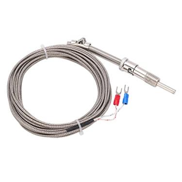 Imagem de KIMISS Sonda Protegida por Termopar de Mola de Compressão Tipo K para Medição de Temperatura Industrial - Fio de Sensor de Aço Inoxidável (#5)