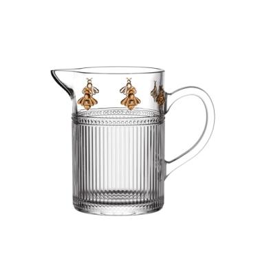 Imagem de Leiteira - Pintada a Mão - Pequenos Voadores - Cristal Ecológico - 290 ml - L Hermitage