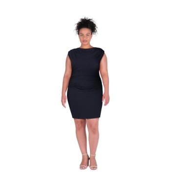 Imagem de City Chic Vestido feminino plus size - Kellie, Azul marino, 48