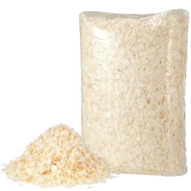 Imagem de Woanger 2 peças de cama para galinheiro, flocos de madeira de álamo branco, lascas grandes e frescas, roupa de cama ultra absorvente, raspas de baixa umidade para manter o Coop limpo a seco e arrumado