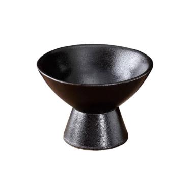 Imagem de Pires de plantas Bandeja de cerâmica estilo chinês, base alta, recipientes para arranjo flores mesa