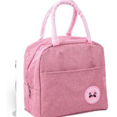 Imagem de Bolsa Sacola Com Isolamento Térmico Lancheira- Marmita - Mormino, Rosa