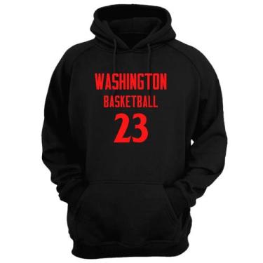Imagem de Blusa Moletom Capuz Basquete Washington Basketball número 23 - Loja Cl