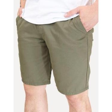 Imagem de Bermuda Levis Masculina Sarja Chino Straight Verde Militar-Masculino