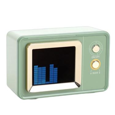 Imagem de Fockety Alto-falante Bluetooth retrô, Mini Alto-falante Bluetooth Portátil Sem Fio Vintage, Estilo Antigo e Bonito para Casa, Escritório, Presentes para Adolescentes, Amigos