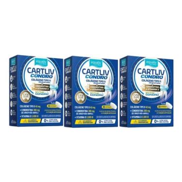 Imagem de Kit 3 Suplemento Alimentar Cartliv Condro 30 Comp - Equaliv