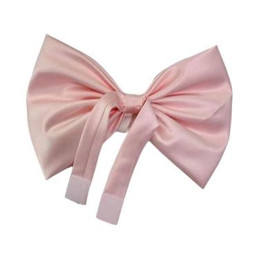 Imagem de Colar Choker Feminino De Cor Sólida Com Laço, Acessório Fofo E Doce Pa