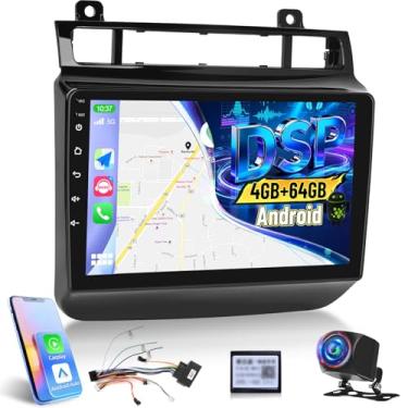 Imagem de [4 + 64 GB] Rádio Android para VW Touareg 2011-2017: NHOPEEW tela sensível ao toque IPS de 9 polegadas Carplay estéreo - Android sem fio, página inicial personalizada, DSP/EQ, 5G/WiFi, link espelhado