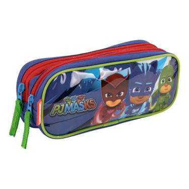 Imagem de Estojo Escolar Duplo  066228-000 PJ MASKS - Sestini, Azul