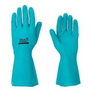 Imagem de Luva nitrilica sem forro da volk CA 16314 STANDARD verde, P