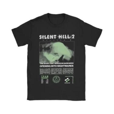 Imagem de Camiseta Masculina Silent Hill 2 De Algodão Casual Com Manga Curta E G