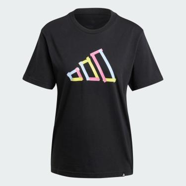 Imagem de Camiseta Feminina Adidas Gráfica Preta-Feminino