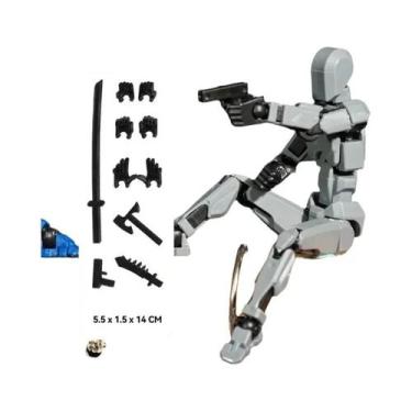 Imagem de Boneco Robô Articulado 3D Para Crianças, Brinquedo De Manequim Móvel C