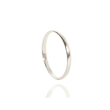 Imagem de Aliança Clássica Prata De Lei 925 Lisa 2 Mm - Kumbayá Joias, 14