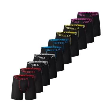 Imagem de Cuecas Boxer Masculinas Longas E Respiráveis, Shorts Casuais Esportivo