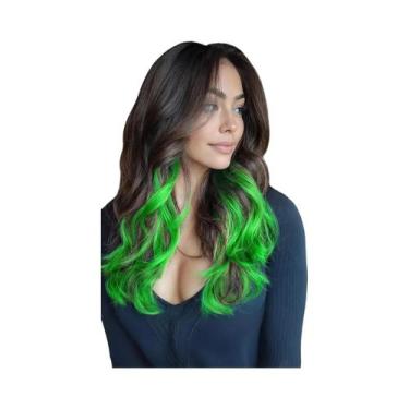 Imagem de Extensões De Cabelo Sintético Rosa De 22 Polegadas Com Clipe, 6 Ou 12 