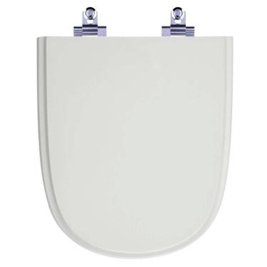 Imagem de Assento Sanitário Laqueado Soft Close Ezedra Sterling Silver (cinza Claro) Para Vaso Ideal Standard