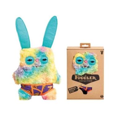 Imagem de Brinquedo De Pelúcia Monstro De Dentes Feios E Olhos Grandes, Bonecos 