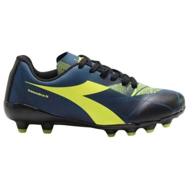 Imagem de Chuteira Diadora Squadra II Campo Infantil - Azul e Preto Azul-preto 34-Unissex
