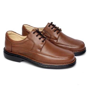 Imagem de Sapato Social Ortopédico Masculino Couro Macio Conforto Leve - Franca 