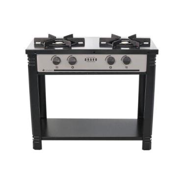 Imagem de Fogão Industrial Esmaltado Baixa Pressão Gás Bravo 2 bocas Br2b CZ - V