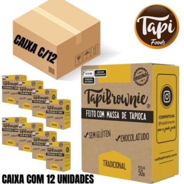 Imagem de TapiBrownie Original Caixa Com 12 Unidades Sem Gluten 100% Chocolate 6