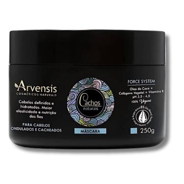Imagem de Máscara Arvensis Cachos Naturais Cabelos Ondulados e Cacheados 250g