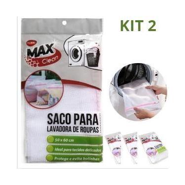 Imagem de Kit 2 Sacos Lavar Roupa bebe roupa Intima Delicada organizador - Max C