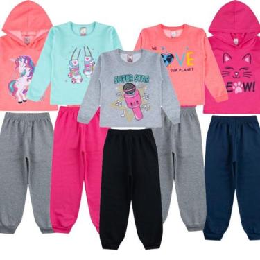 Imagem de Kit 5 Roupa Infantil De Frio Inverno Menina Atacado - TGS Confecções, 