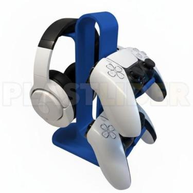 Imagem de Suporte de Controle e Headset Design Moderno para PS4, PS5 e Xbox - A1